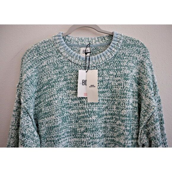 BDG x Urban Outfitters Men's Sz L Clark Green Crew Neck Pullover Sweater - Picture 3 of 10